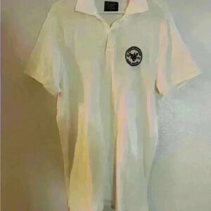 Abercrombie & Fitch Original Logo White Polo Shirt